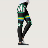 Gabon Flag Leggings (Rechts)