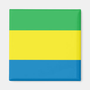 Gabon Flag Magneet