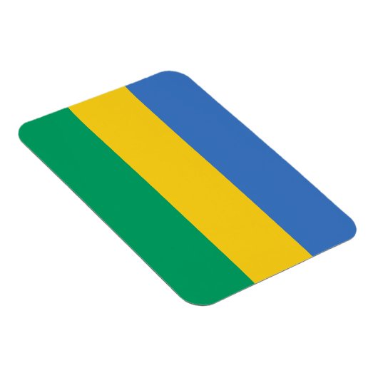 Gabon Flag Magneet (Rechterzijde)