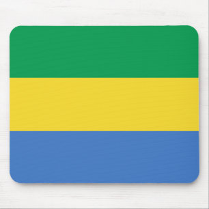 Gabon Flag Mousepad Muismat