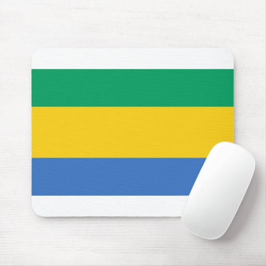 Gabon Flag Muismat (Met muis)