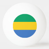 Gabon Flag Pingpongballen (Achterkant)