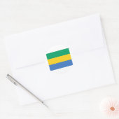 Gabon Flag Ronde Sticker (Envelop)