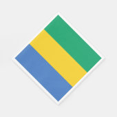 Gabon Flag Servet (Hoek)
