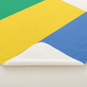 Gabon Flag Sherpa Deken (3/4)