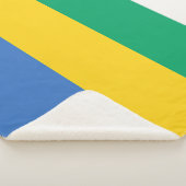 Gabon Flag Sherpa Deken (3/4)