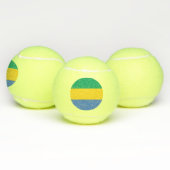 Gabon Flag Tennisballen (Multi)
