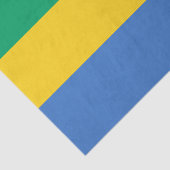 Gabon Flag Tissuepapier (Detail)