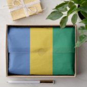 Gabon Flag Tissuepapier (Geschenk)