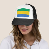 Gabon Flag Trucker Pet (In situ)