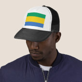 Gabon Flag Trucker Pet (In situ)