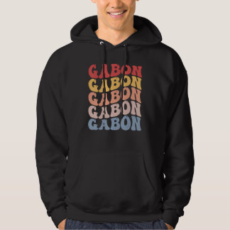 Gabon Groovy Retro Gabonese Hoodie