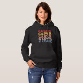 Gabon Groovy Retro Gabonese Hoodie (Voorkant volledig)