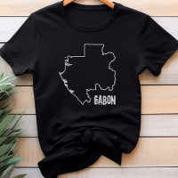 Gabon Landkaart Gabonese grensoverzicht