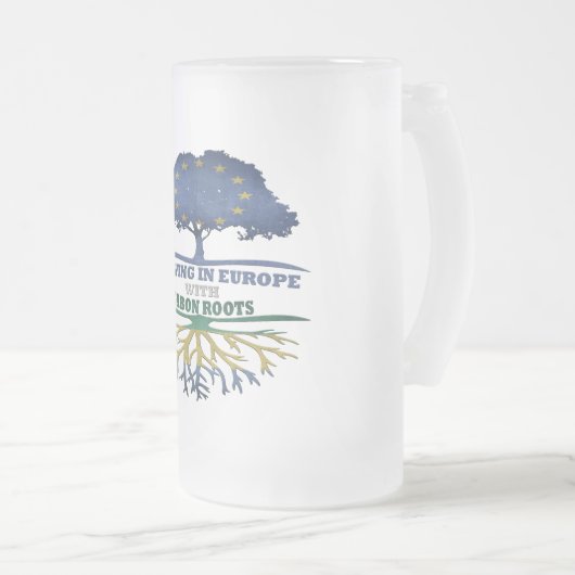 Gabon Matglas Bierpul (Voorkant rechts)