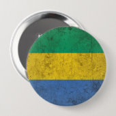 Gabon Ronde Button 4,0 Cm (Voorkant /achterkant)
