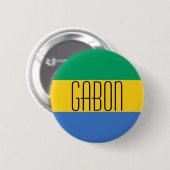 gabon ronde button 5,7 cm (Voorkant /achterkant)