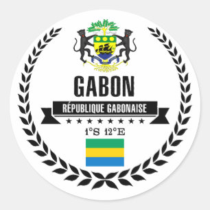Gabon Ronde Sticker