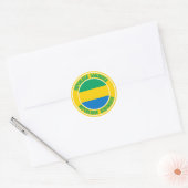 Gabon Round Emblem Ronde Sticker (Envelop)
