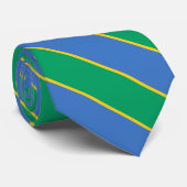 Gabon Vlag Kleuren Elegant Stropdas (Opgerold)