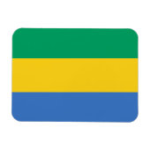 Gabonese vlag magneet (Horizontaal)