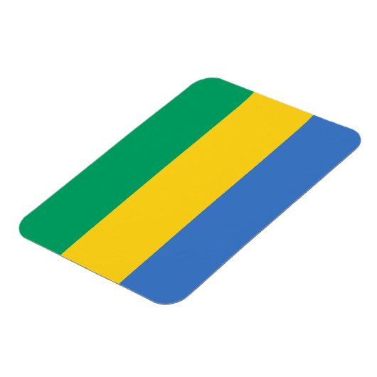 Gabonese vlag magneet (Linkerzijde)