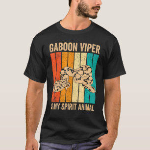 Gaboon Viper is mijn geest dier retro T-shirt