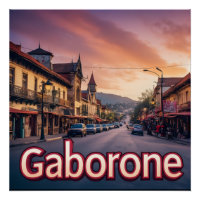 Gaborone Botswana Stadstrots 📍