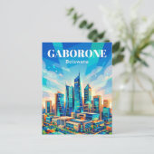 Gaborone CBD Botswana Briefkaart (Staand voorkant)