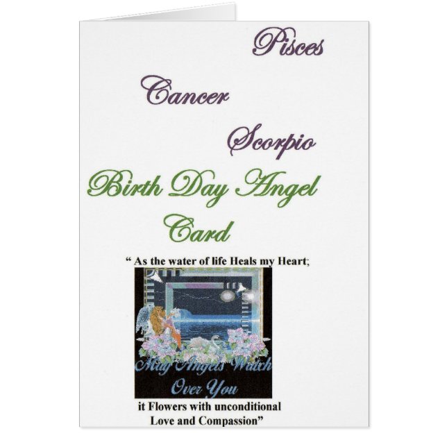 Gabriel Archangel van Pisces, Kanker, Scorpio (Voorkant)