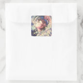 Gabriel Closeup Vierkante Sticker (Tas)