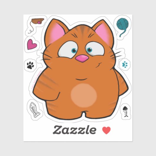 Gabriel de kat, sticker (Vel)