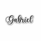 Gabriel Name - Handgeschreven kalligrafie Sticker (Voorkant)