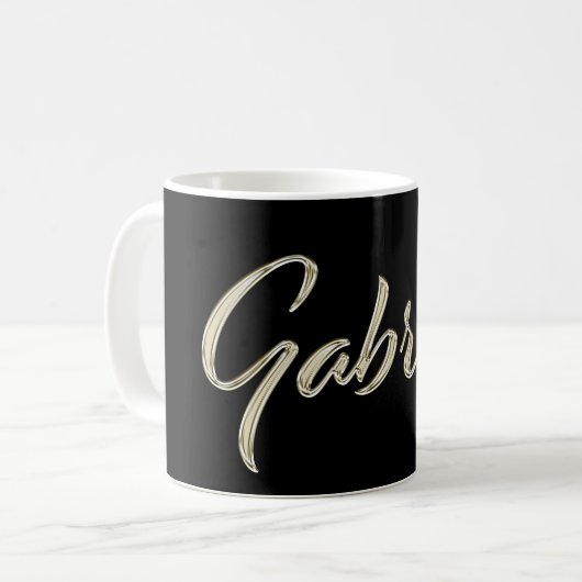 Gabriel Name whitegold Tasse Teetasse (Devant gauche)