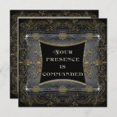 Gabriel Royal Victorian Party Invitation (Devant / Derrière)