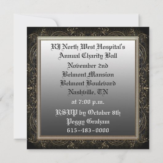 Gabriel Royal Victorian Party Invitation (Dos)