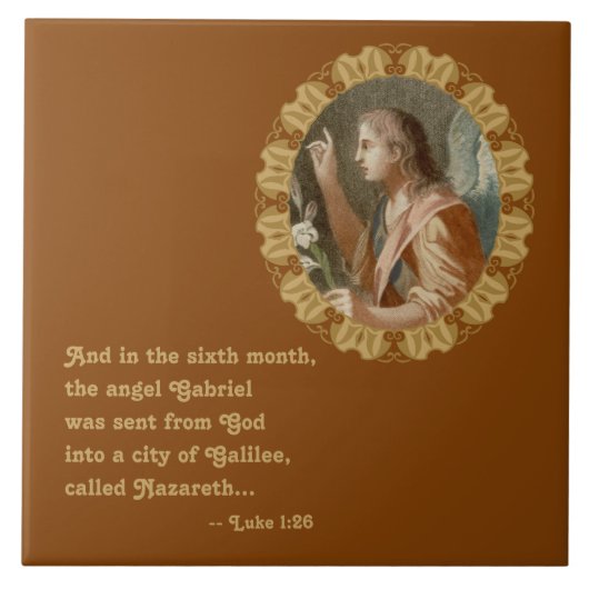 Gabriel the Archangel (M 011) Tegeltje (Voorkant)