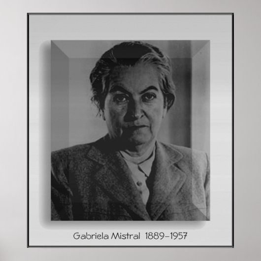 Gabriela Mistral Poster (Voorkant)