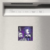 "Gabriella" Gothique Crâne Angel Magnet (In Situ (Lave-vaisselle))