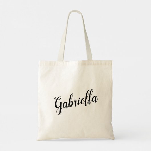 Gabriella  Script Design Canvas tas (Achterkant)