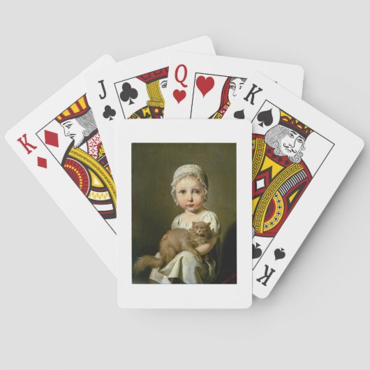 Gabrielle Arnault (1811-72) 1813 (olie op canvas) Speelkaarten (Achterkant)