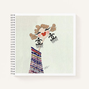 Gabrielle Coco Is Happy Kunstwerk Mode Liefhebber Notitieboek