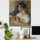 Gabrielle en Jean van Pierre-Auguste Renoir Poster (Thuiskantoor)