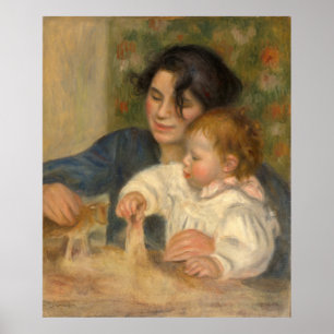 Gabrielle et Jean van Pierre-auguste Renoir Poster