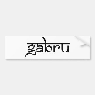 gabru bumpersticker