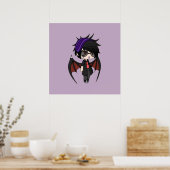 Gacha Life Series Karl Chibi Vampire Boy Poster (Keuken)