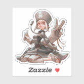 Gachiakita Eisha Sticker (Feuille)