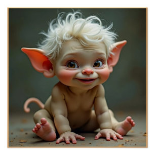 Gad Baby Troll Glanzende Poster Perfect Poster