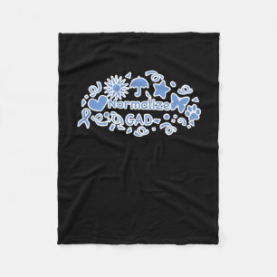 Gad (blauw) Sticker normaliseren Fleece Deken