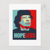 GADDAFI IS HOPELESS BRIEFKAART (Voorkant)